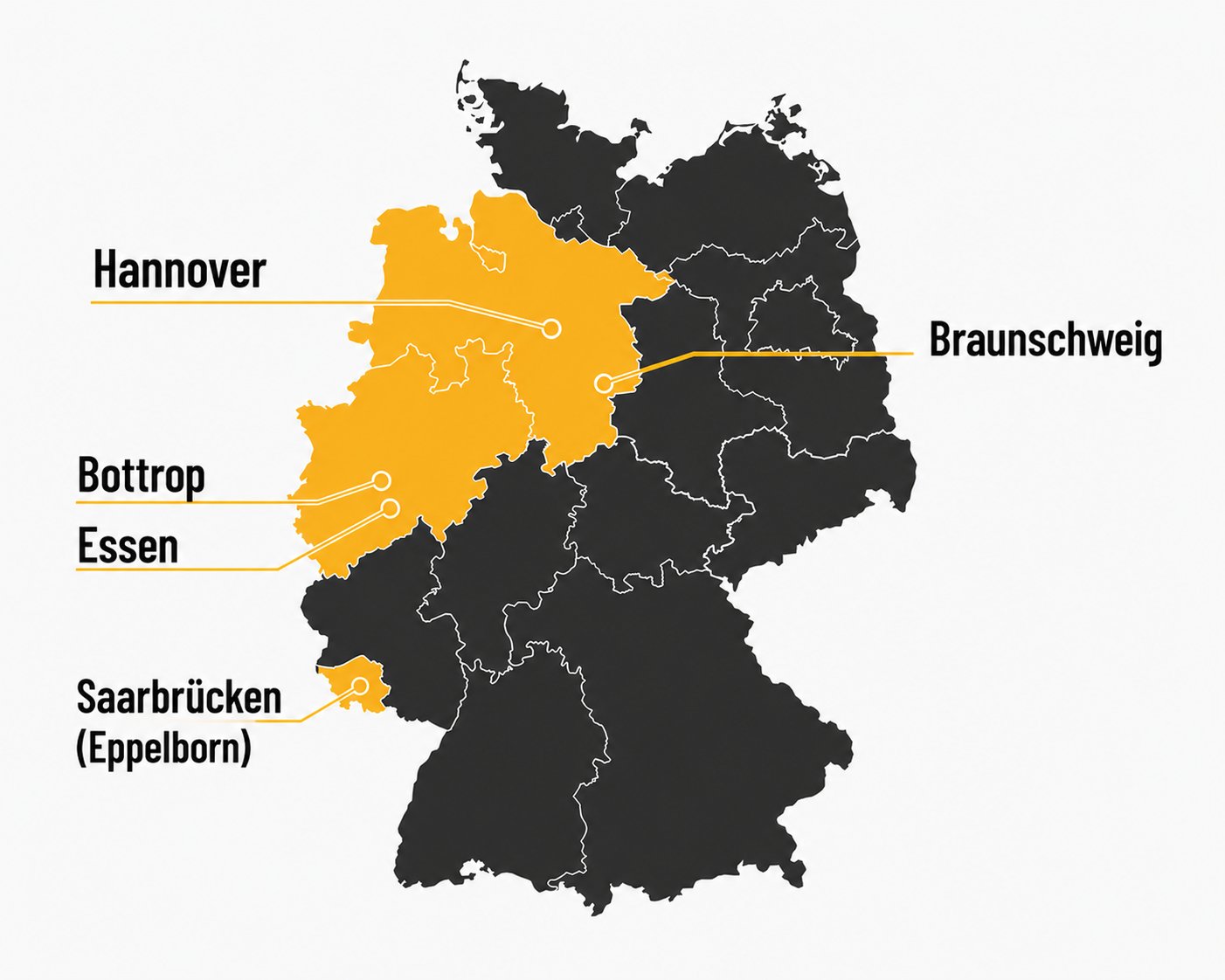 Westwerk Servicegebiet